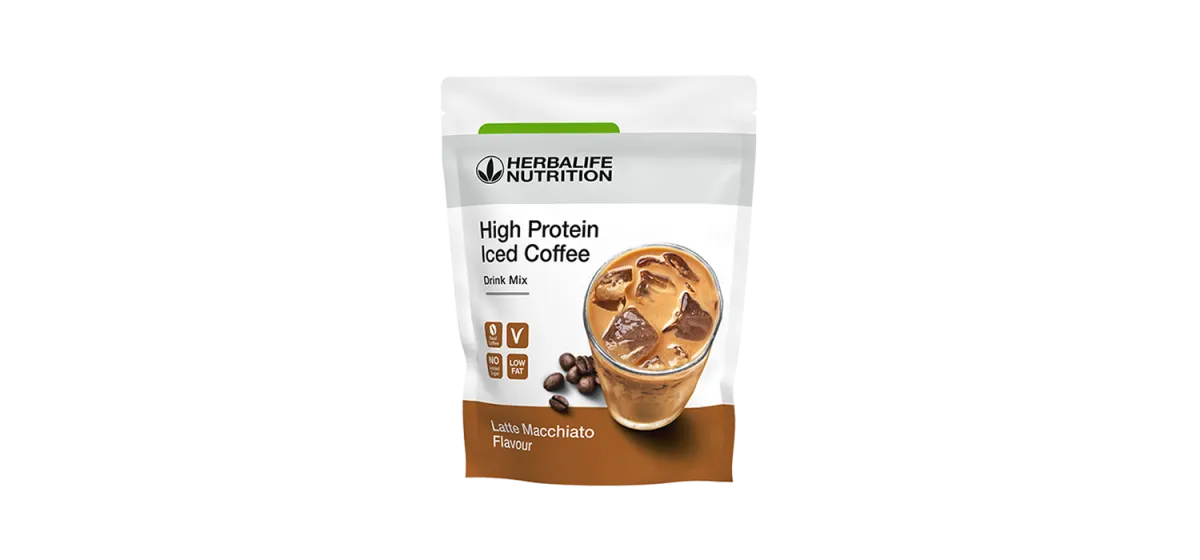 High Protein Iced Coffee Macchiato